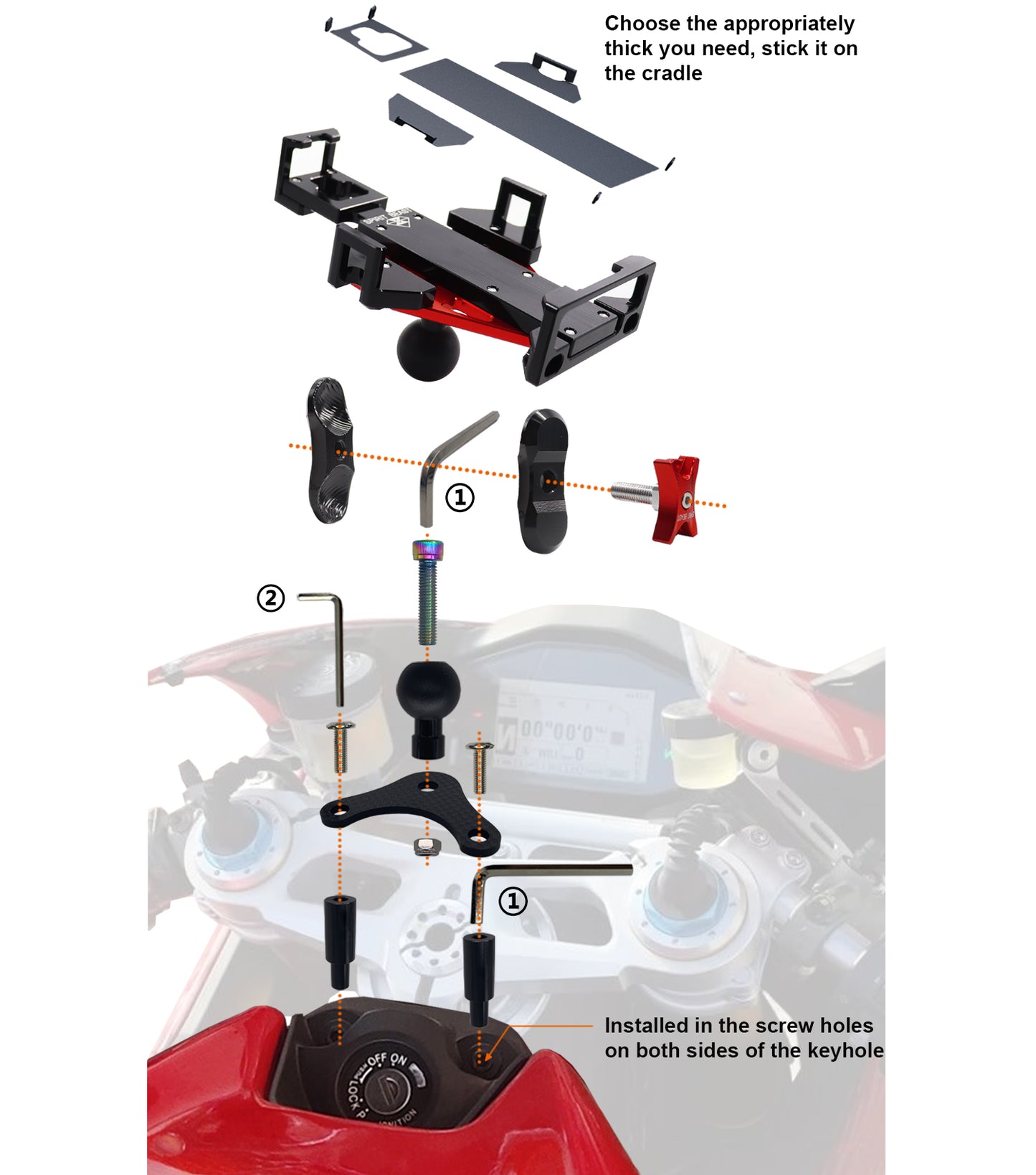 Ducati Motorcycle Phone Mount